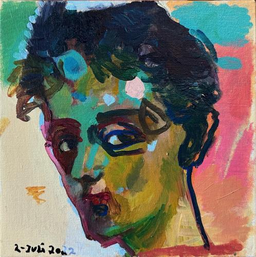 Parafrase efter Egon Schieles selvportræt